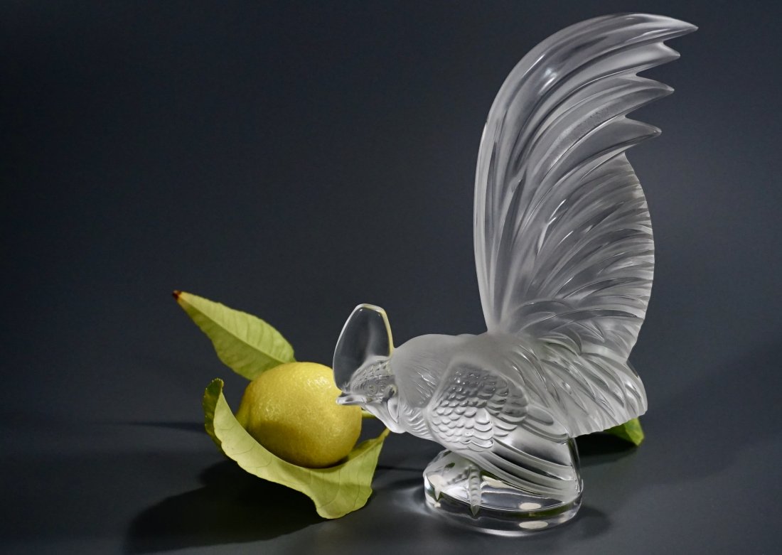 Lalique Coq Nain Bantam Rooster Crystal Mascot Figurine (1 of 8)