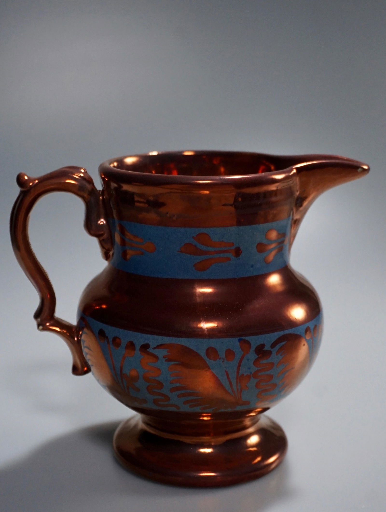 Antique English Copper Lustre Pitcher (1 of 5)