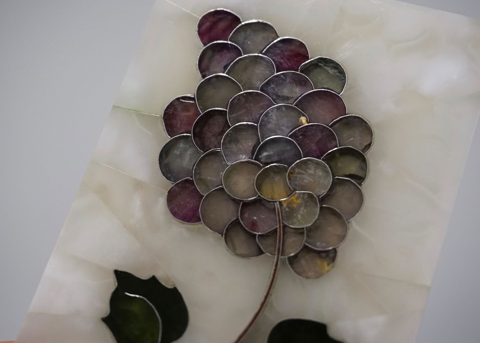 Amethyst Jade Silver Wire Inlay Marble Box (1 of 6)