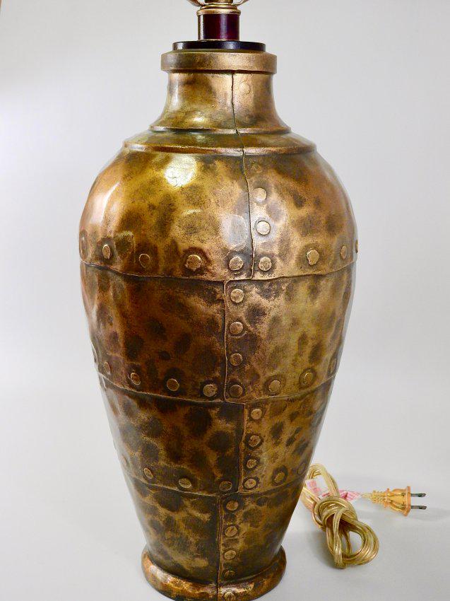 Steampunk Style Large Metal Table Lamp Refurbished Rewi (1 of 8)