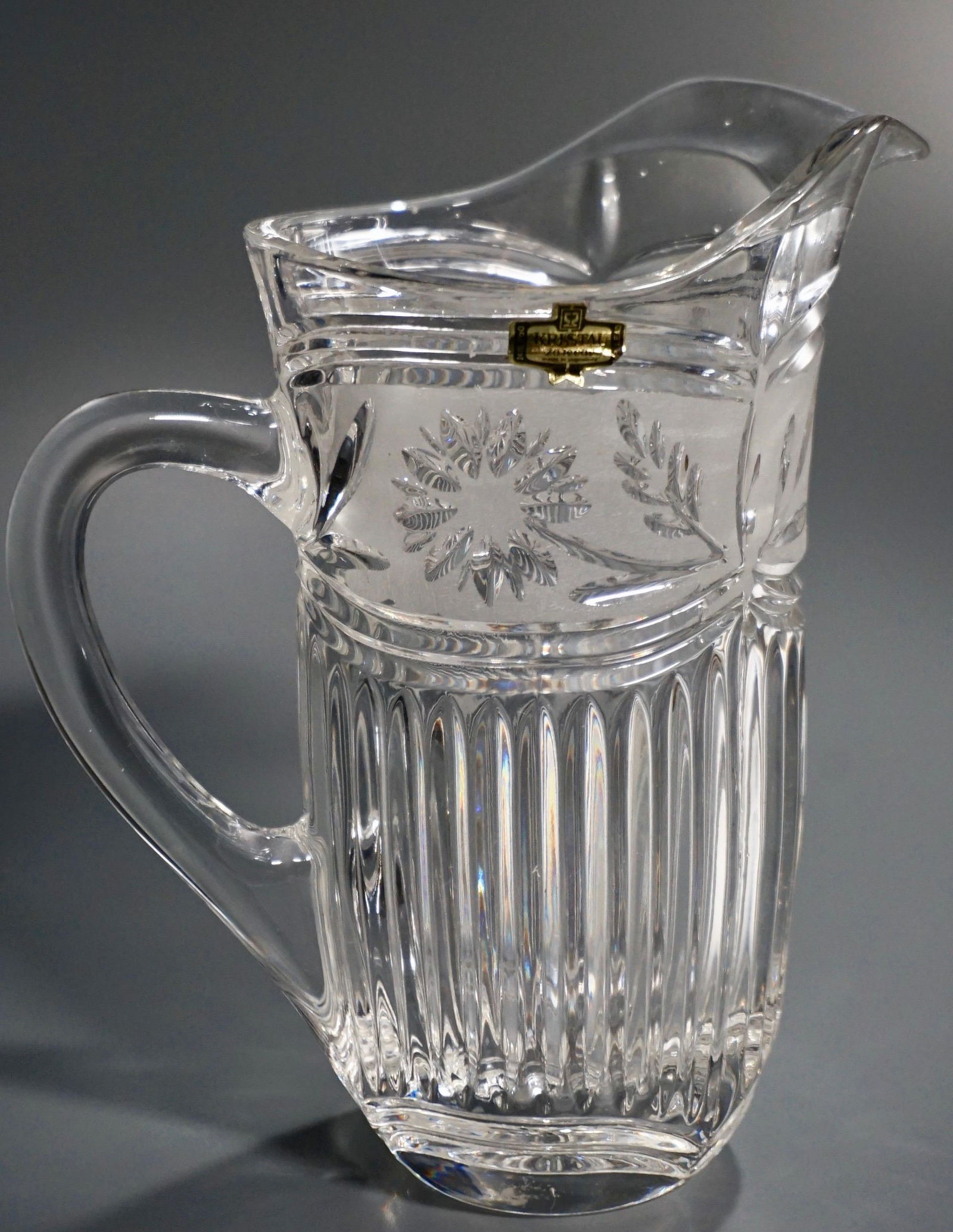 German Lead Crystal Water Pitcher (1 of 5)