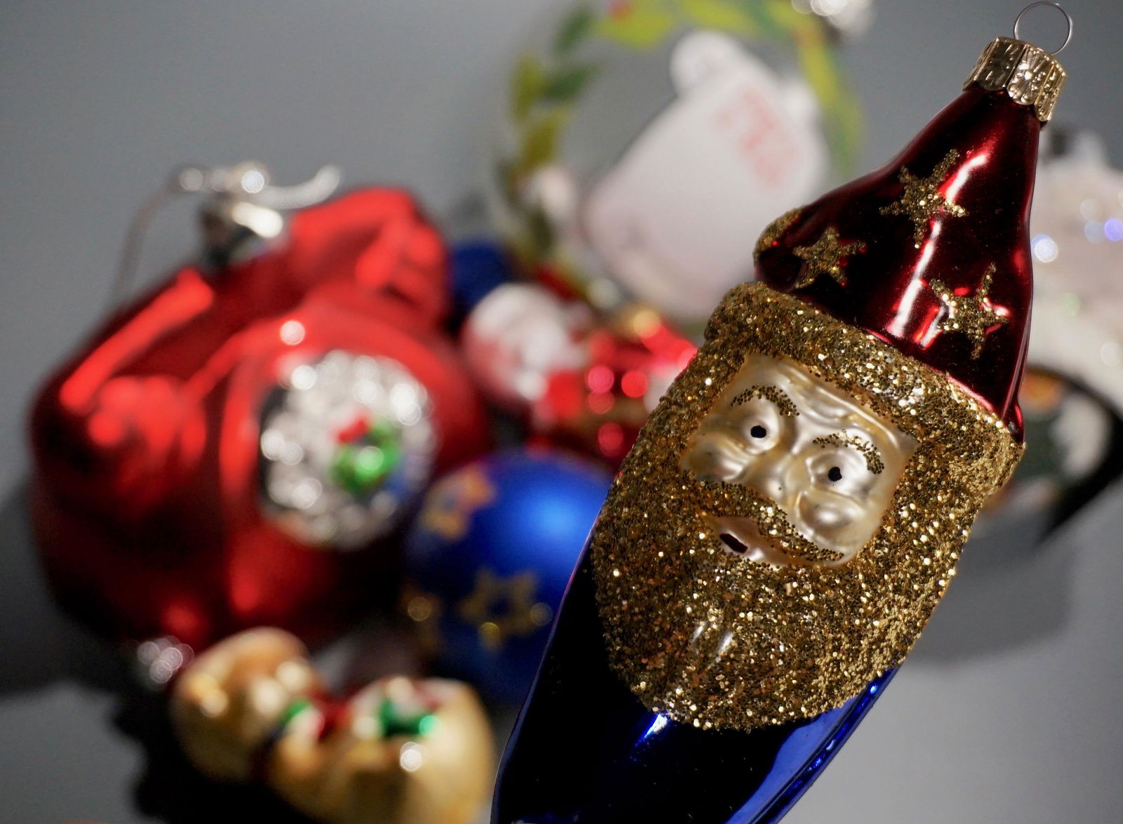 Lot of Christmas Tree Ornaments Including Santa Bear (1 of 7)