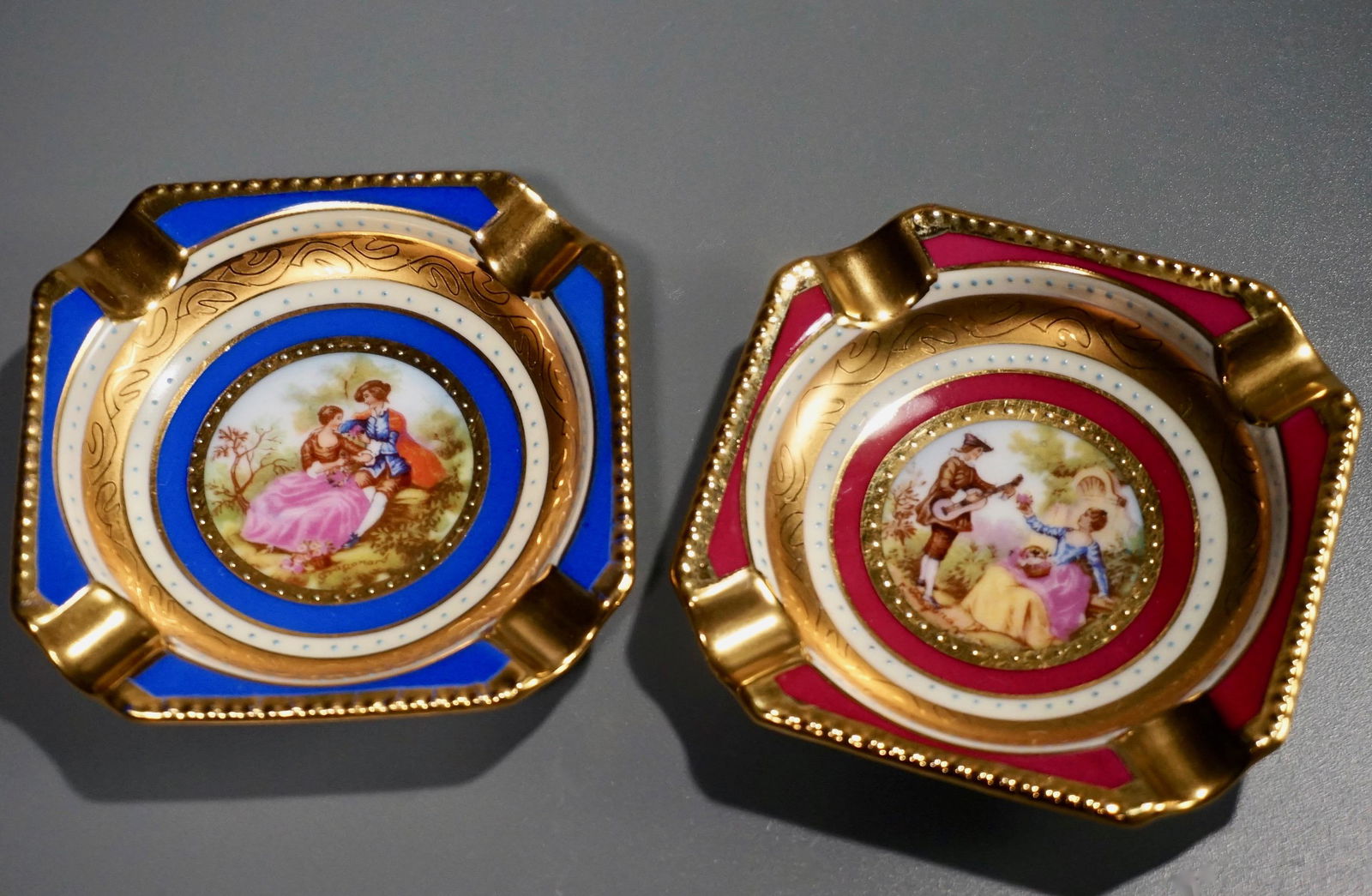 Vienna Porcelain Ashtray Bindenschild Beehive Mark Lot (1 of 5)