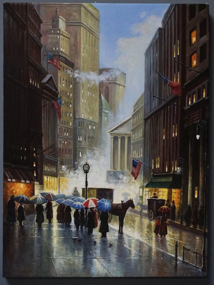 New York Painting on Canvas after Original Art (1 of 6)