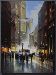 New York Painting on Canvas after Original Art