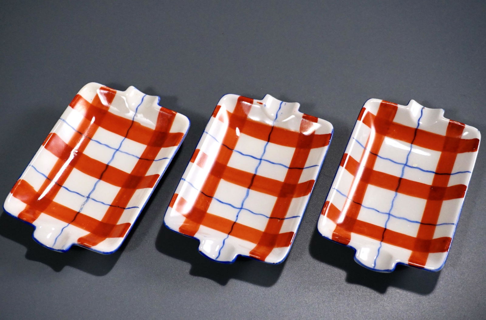 Vintage Art Deco Individual Ashtray Lot of 3 Porcelain (1 of 5)