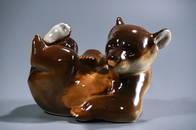 Vintage Mid Century Porcelain Bear Figurine