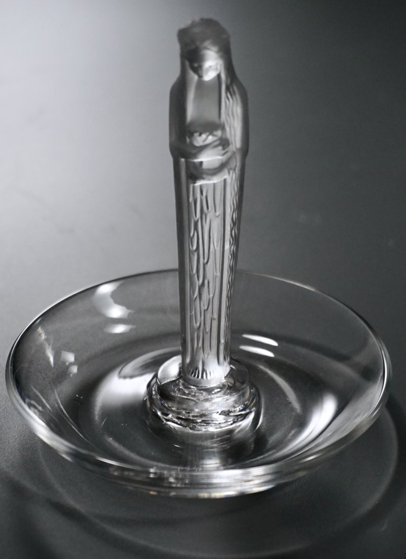 Rene Lalique A Clos Sainte Odile Signed Crystal Tray (1 of 8)