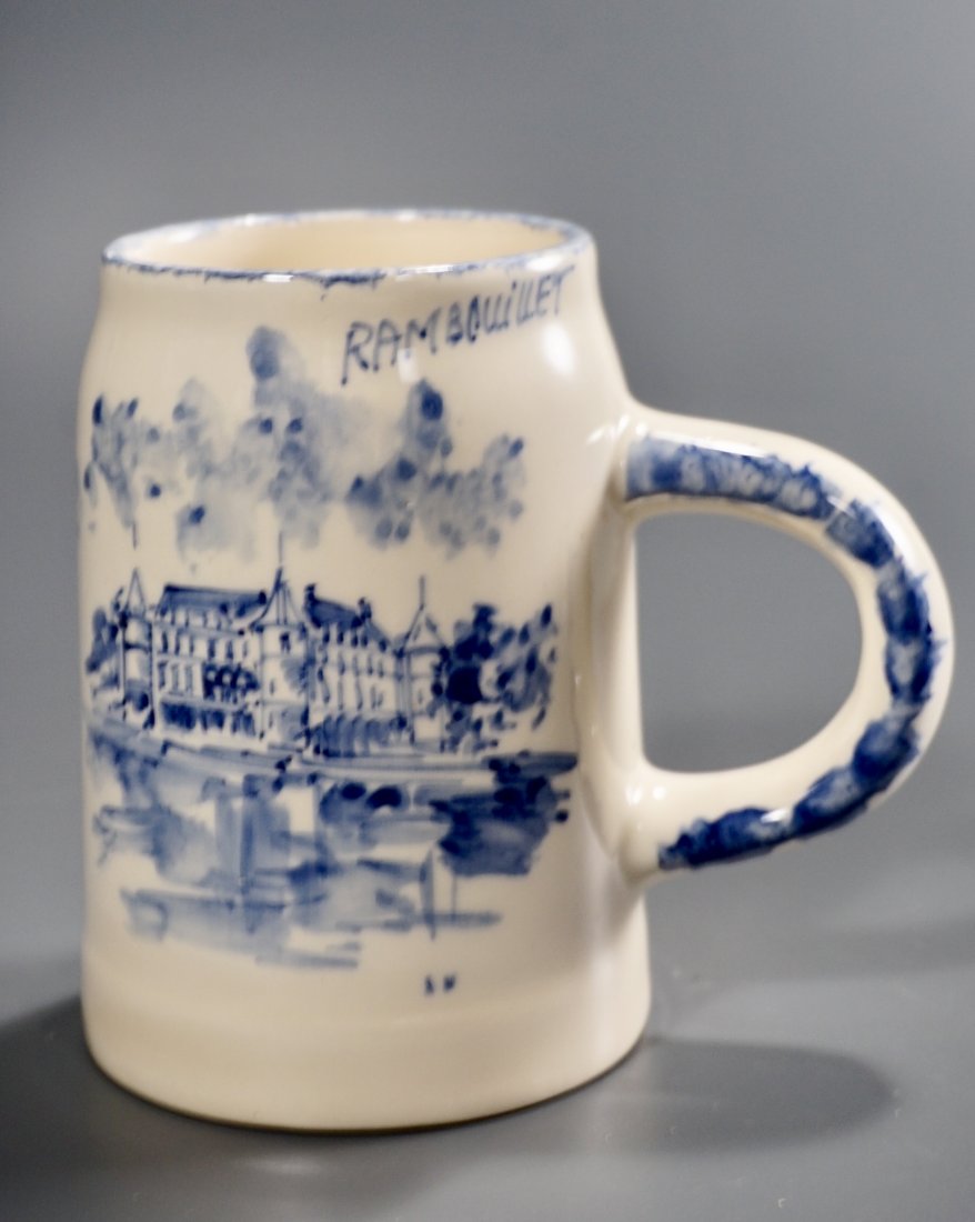 Rambouillet France Hand Painted Ceramic Mug (1 of 6)