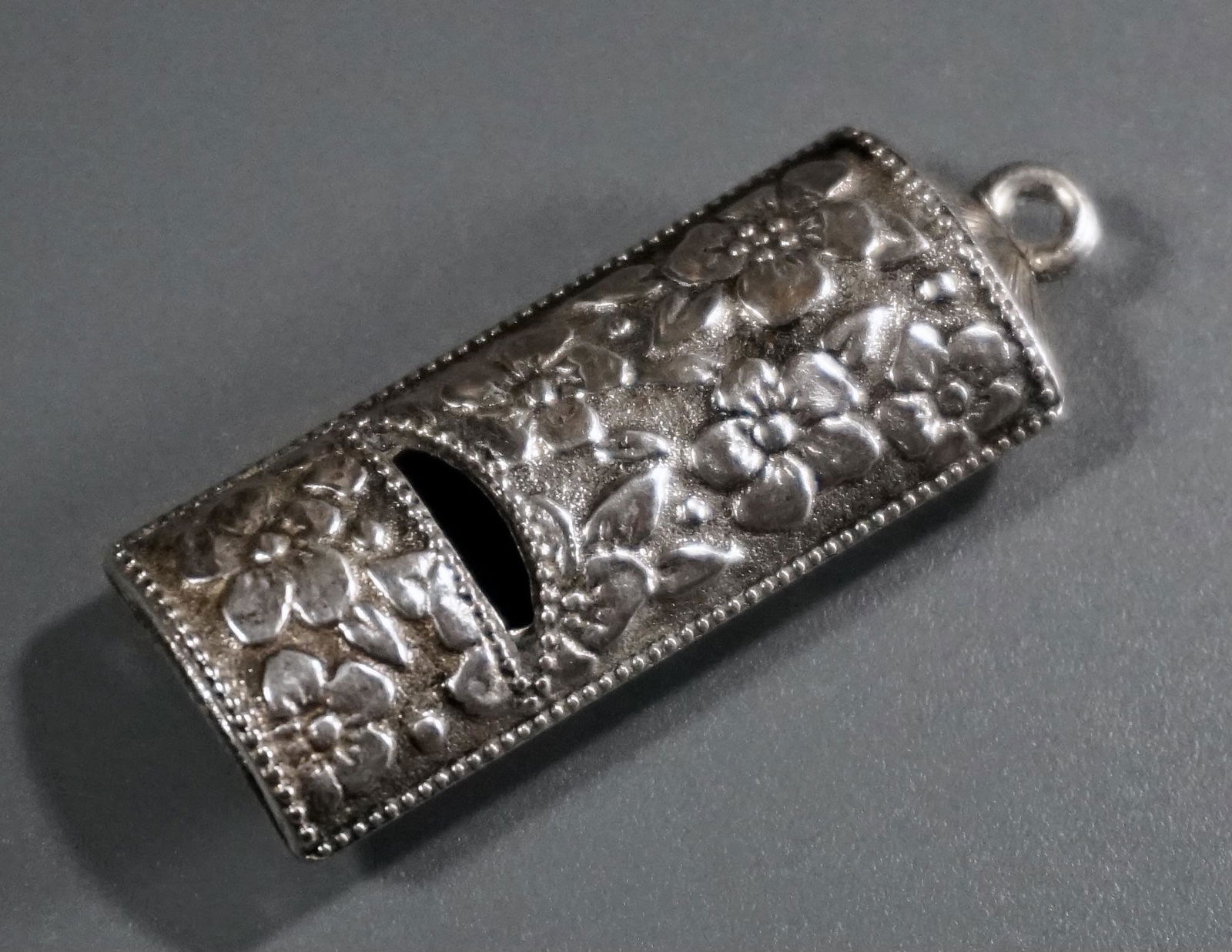Ornate Silver Plated Loud Dog Whistle (1 of 4)