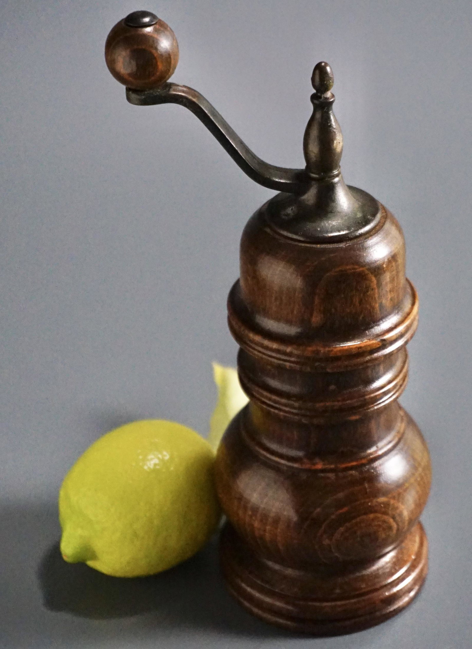 Vintage German Wooden Pepper Mill: Vintage German Wooden Pepper Mill Approximately 7 1/2 inches tall.
