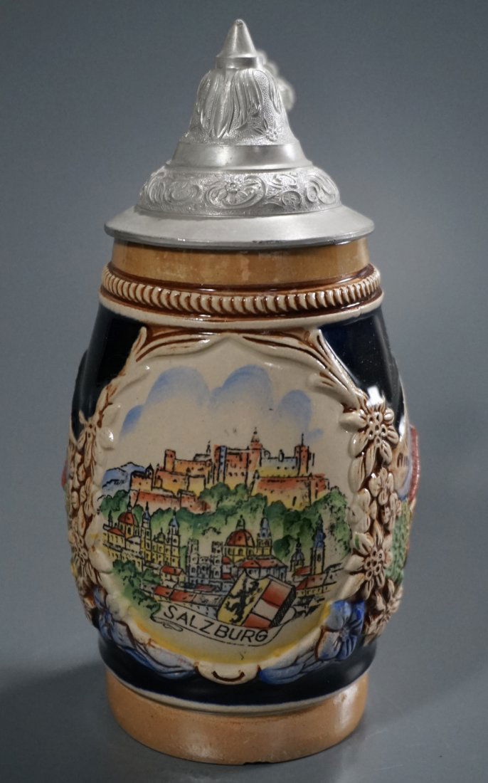 Original Salzburg Stoneware Beer Stein Made in Germany (1 of 5)