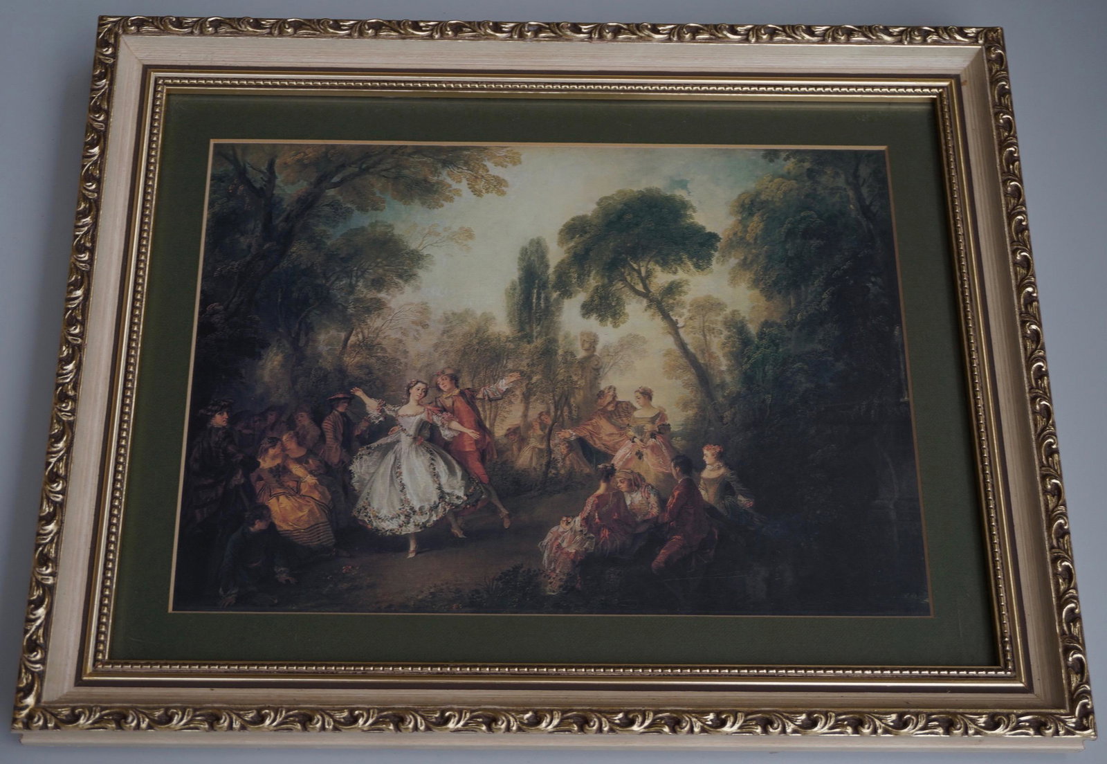 French Rococo Style Framed Print After Nicolas Lancret (1 of 3)