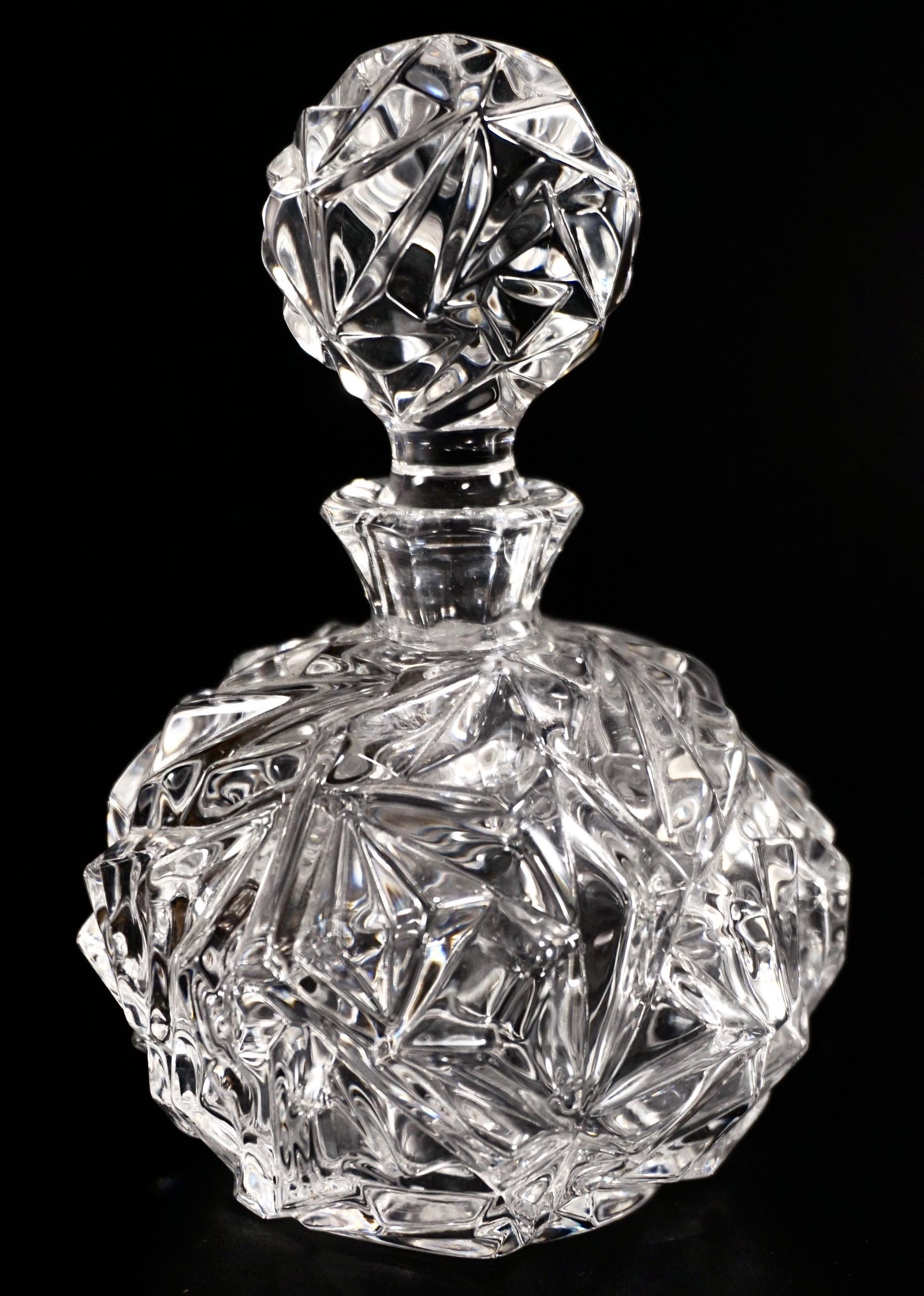 Tiffany & Co Crystal Perfume Bottle Rock Cut Pattern (1 of 8)
