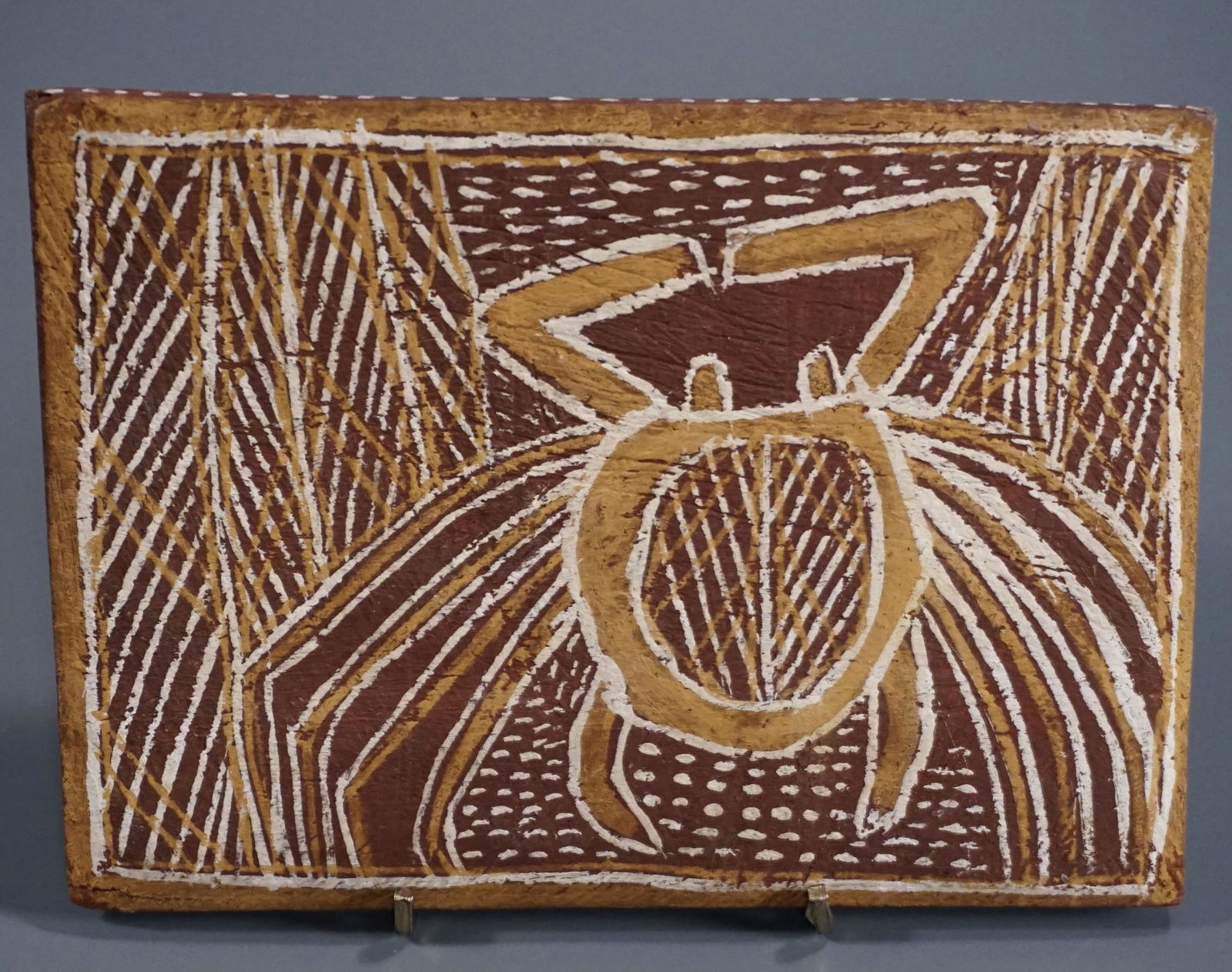 Two Sided African Wood Plaque Spider Animal Primitive (1 of 4)