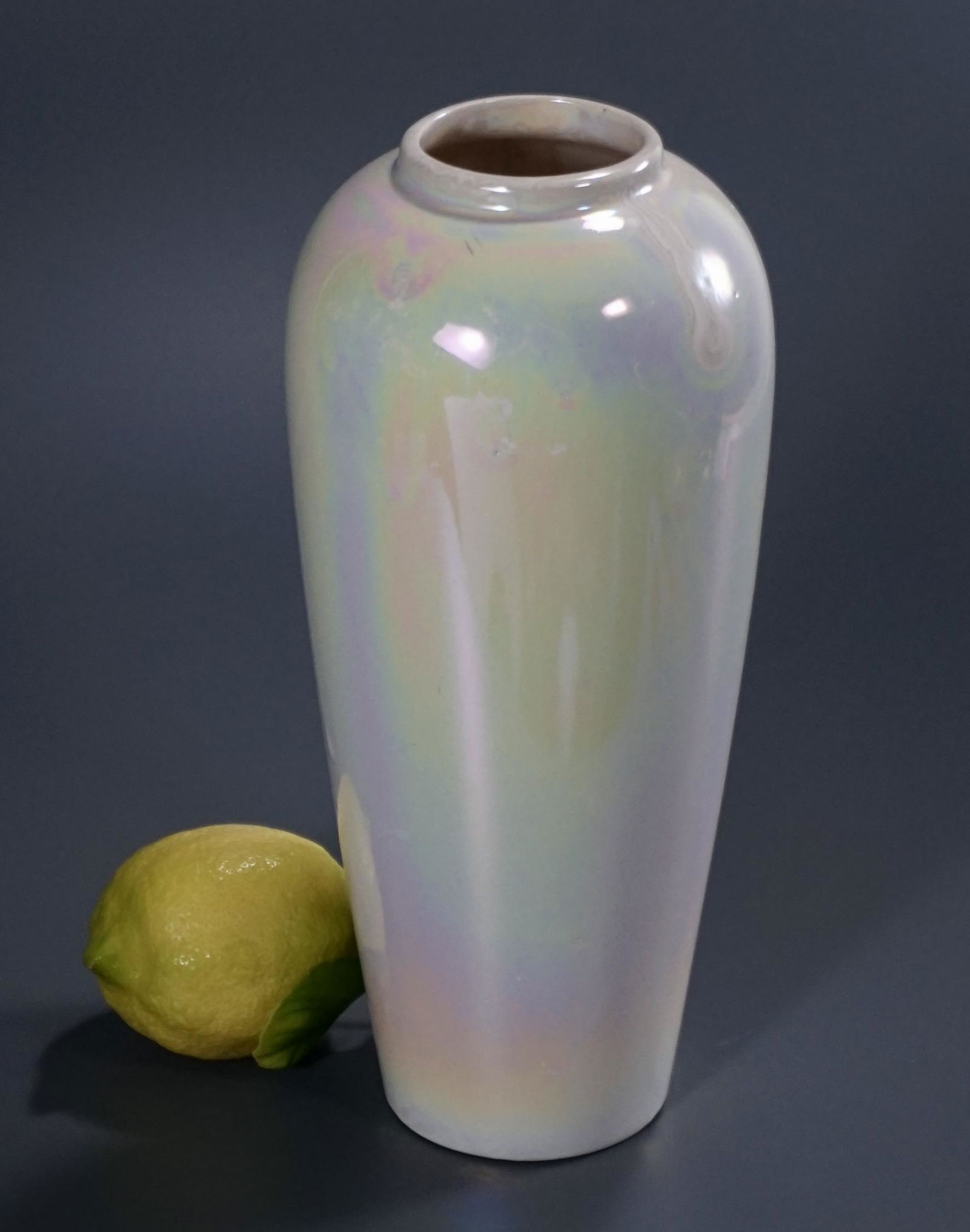 Iridescent Glaze Vintage Pottery Vase (1 of 5)