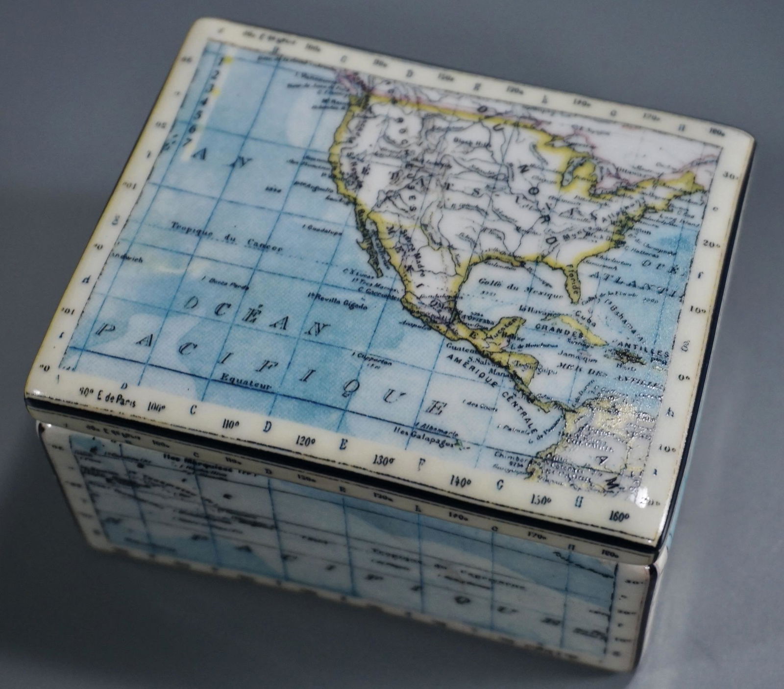 Fabienne Jouvin Paris Porcelain Map Trinket Box (1 of 6)