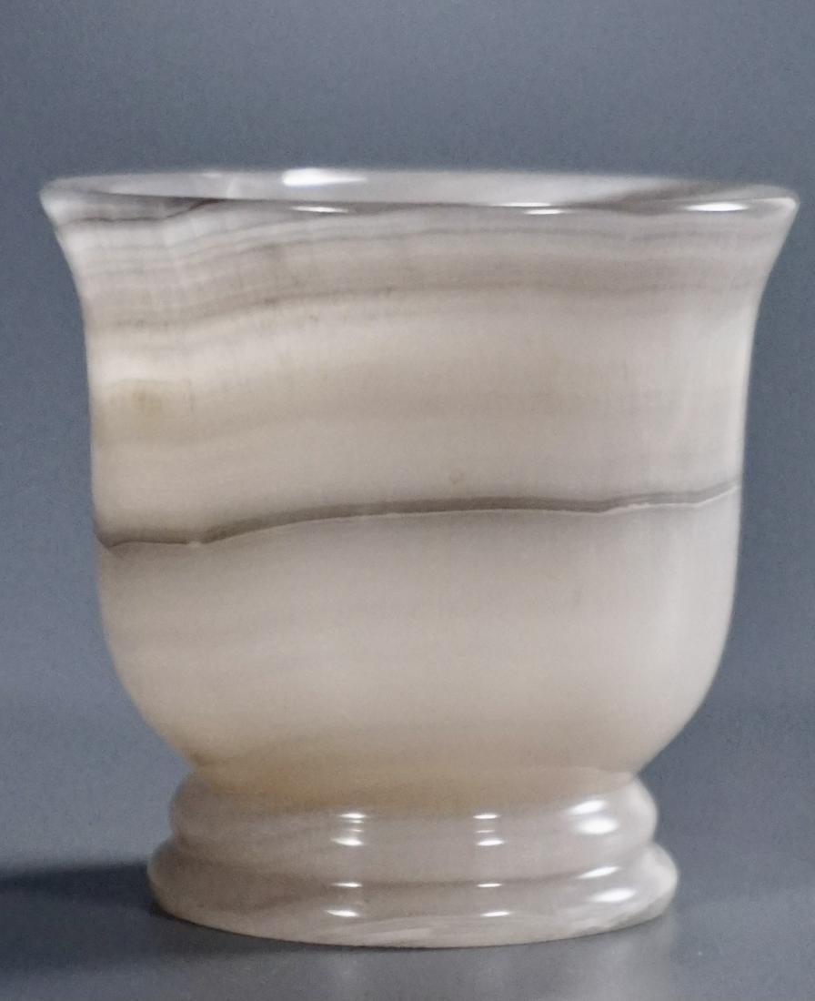 White Onyx Carved Stone Lantern Vase (1 of 5)
