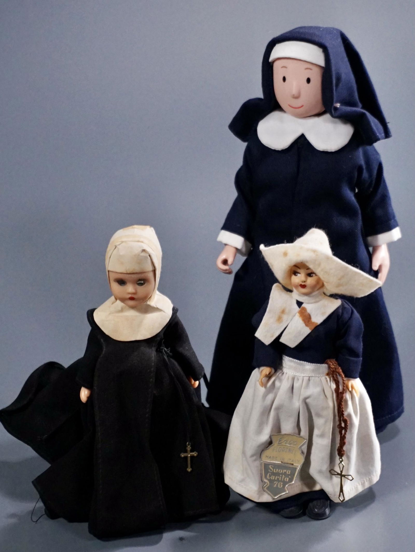 Catholic Nun Doll Lot of 3 Vintage Dolls (1 of 8)