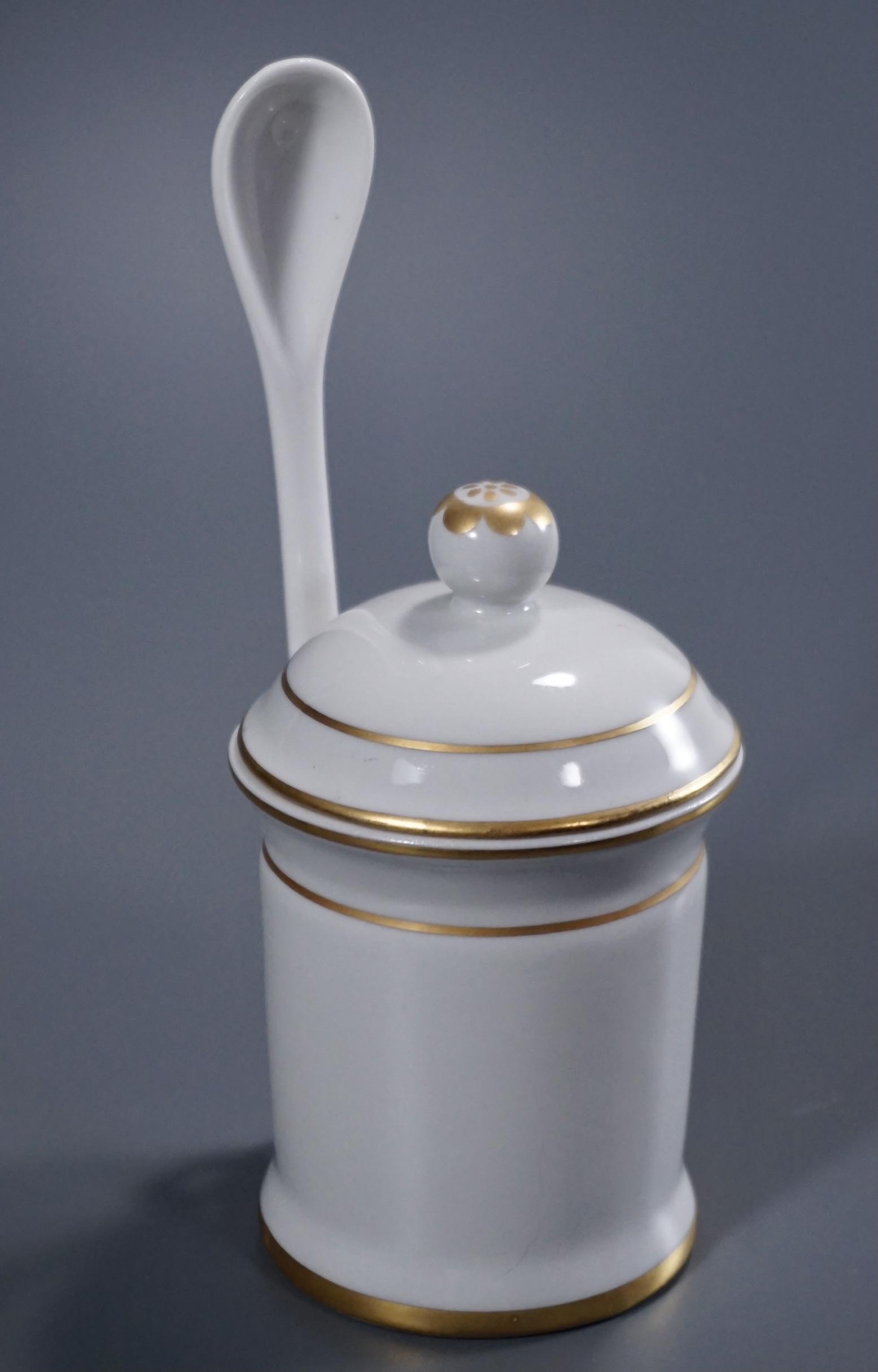 Massimo & Gabriella Condiment Jar with Spoon Sevres (1 of 7)