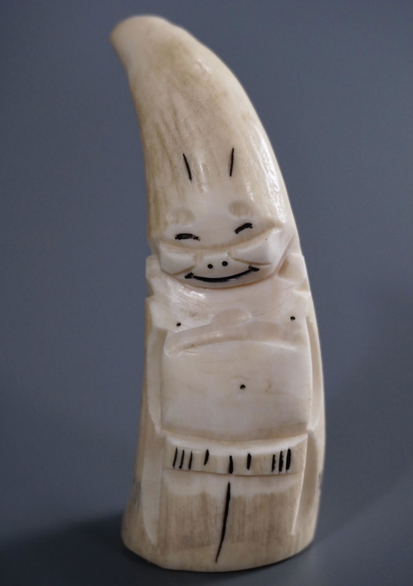 Vintage Billiken Inuit Eskimo Carved Figure Native (1 of 6)
