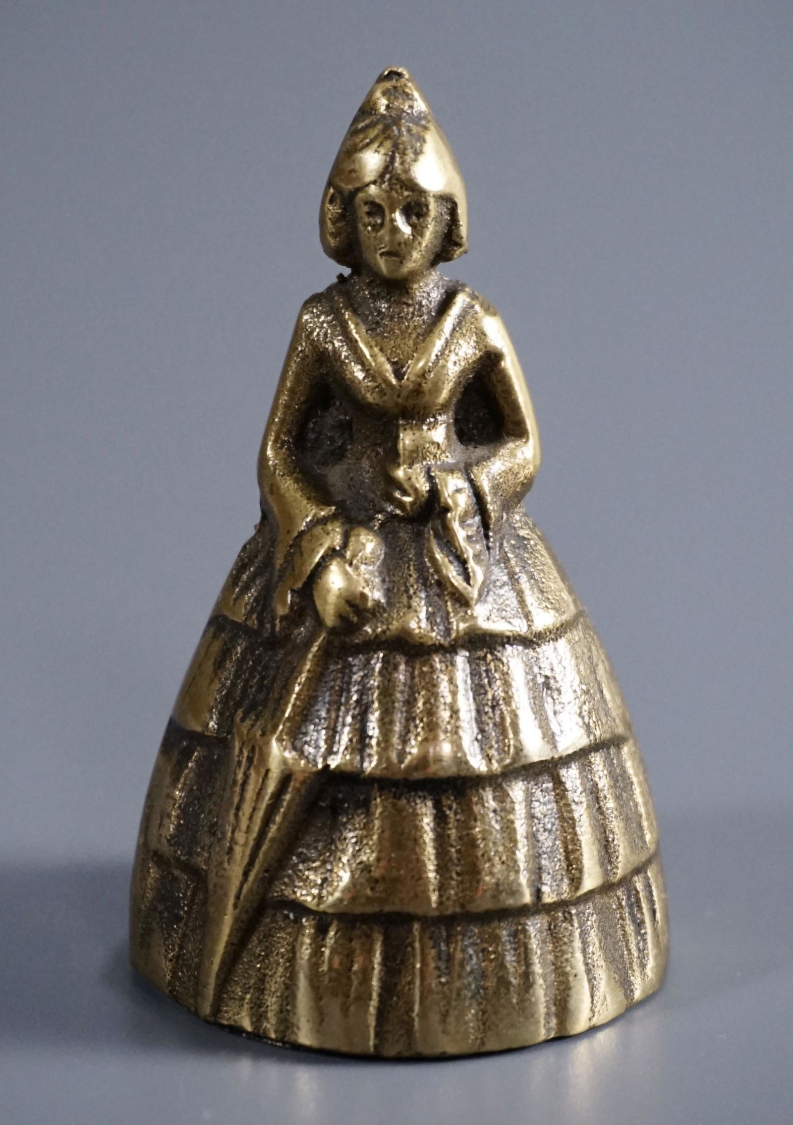 Brass Lady Figural Dinner Bell (1 of 4)