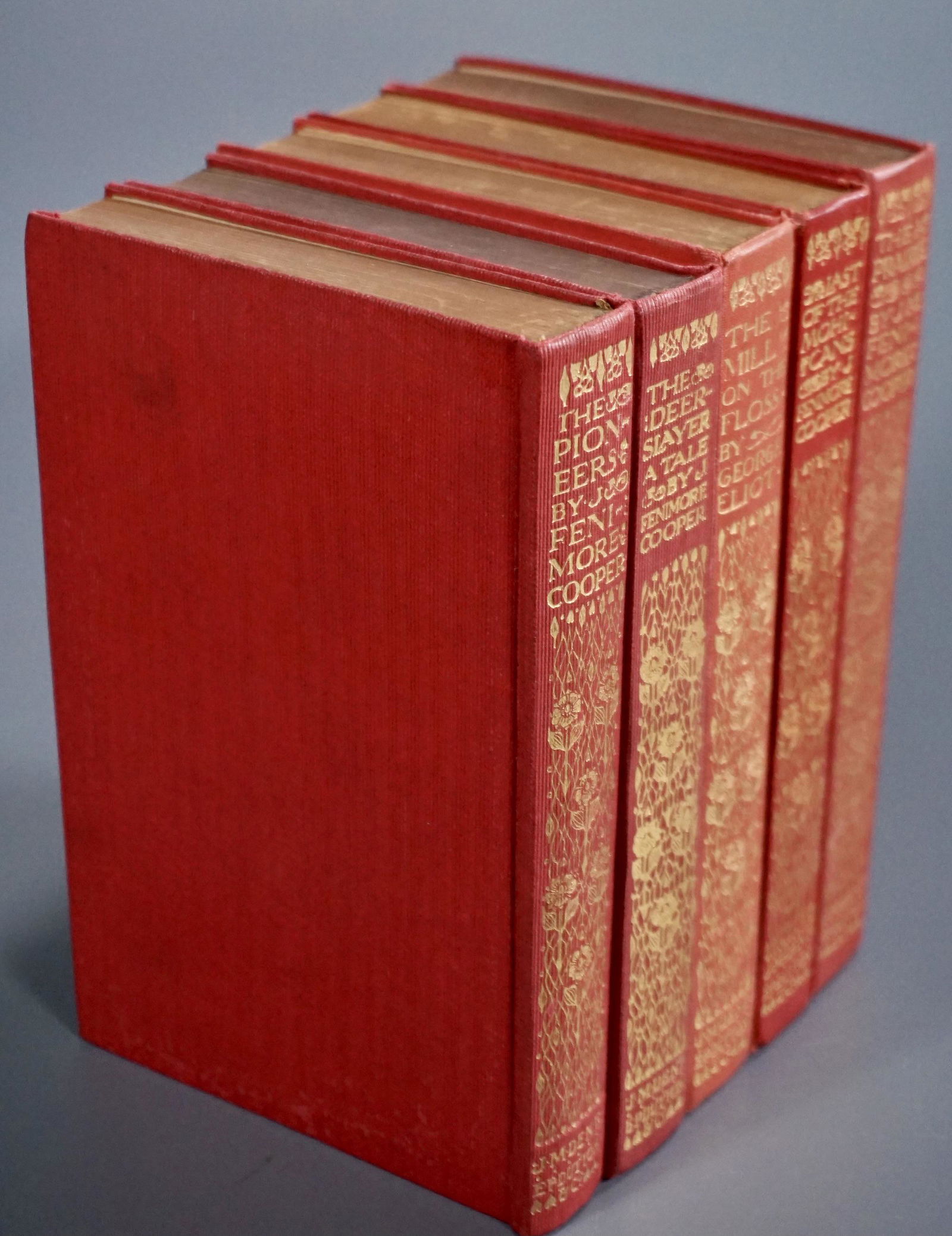 Antique Books James Fenimore Cooper 5 Volumes (1 of 6)