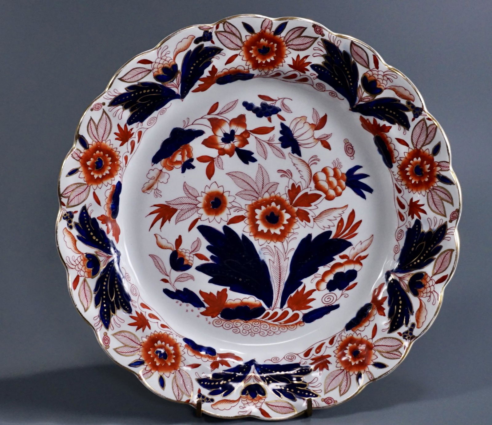 Vintage Dovedale English Imari Pattern Plate by Booths (1 of 6)