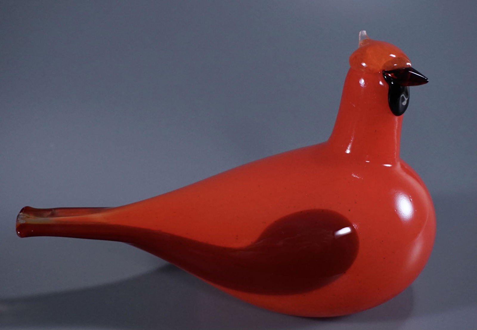 Iittala Oiva Toikka Cardinal Bird Red Modern Art Glass (1 of 8)