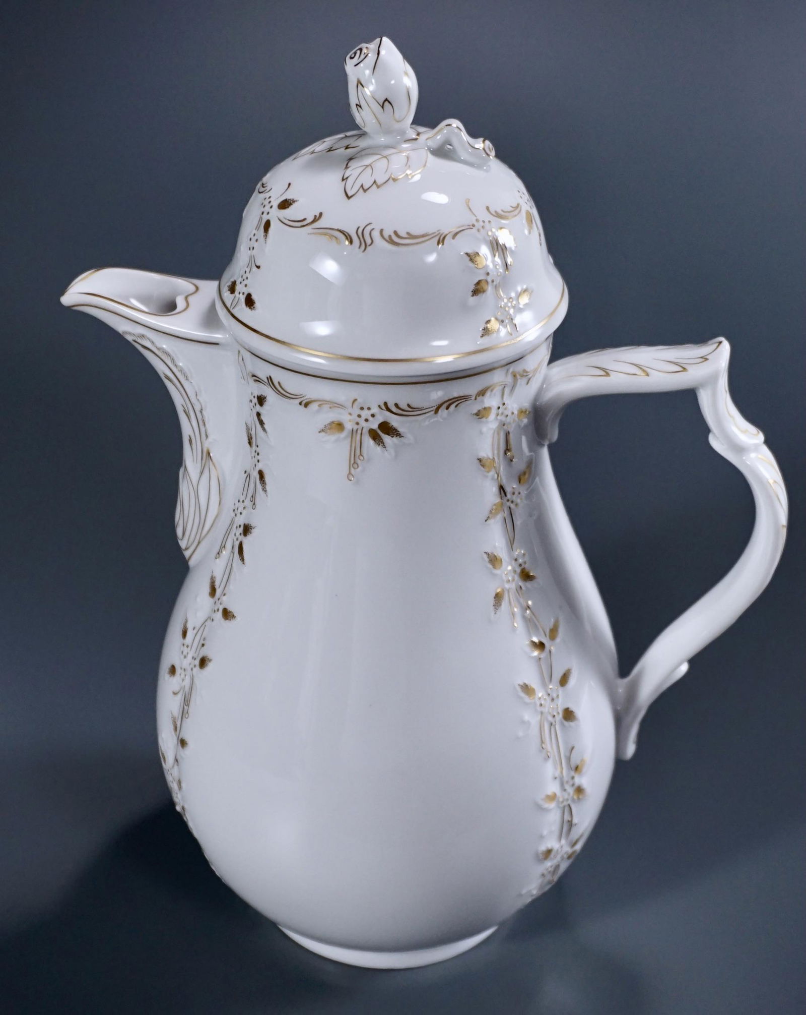 German Coffee Pot Rococo Dubarry Silhouette Vintage (1 of 8)