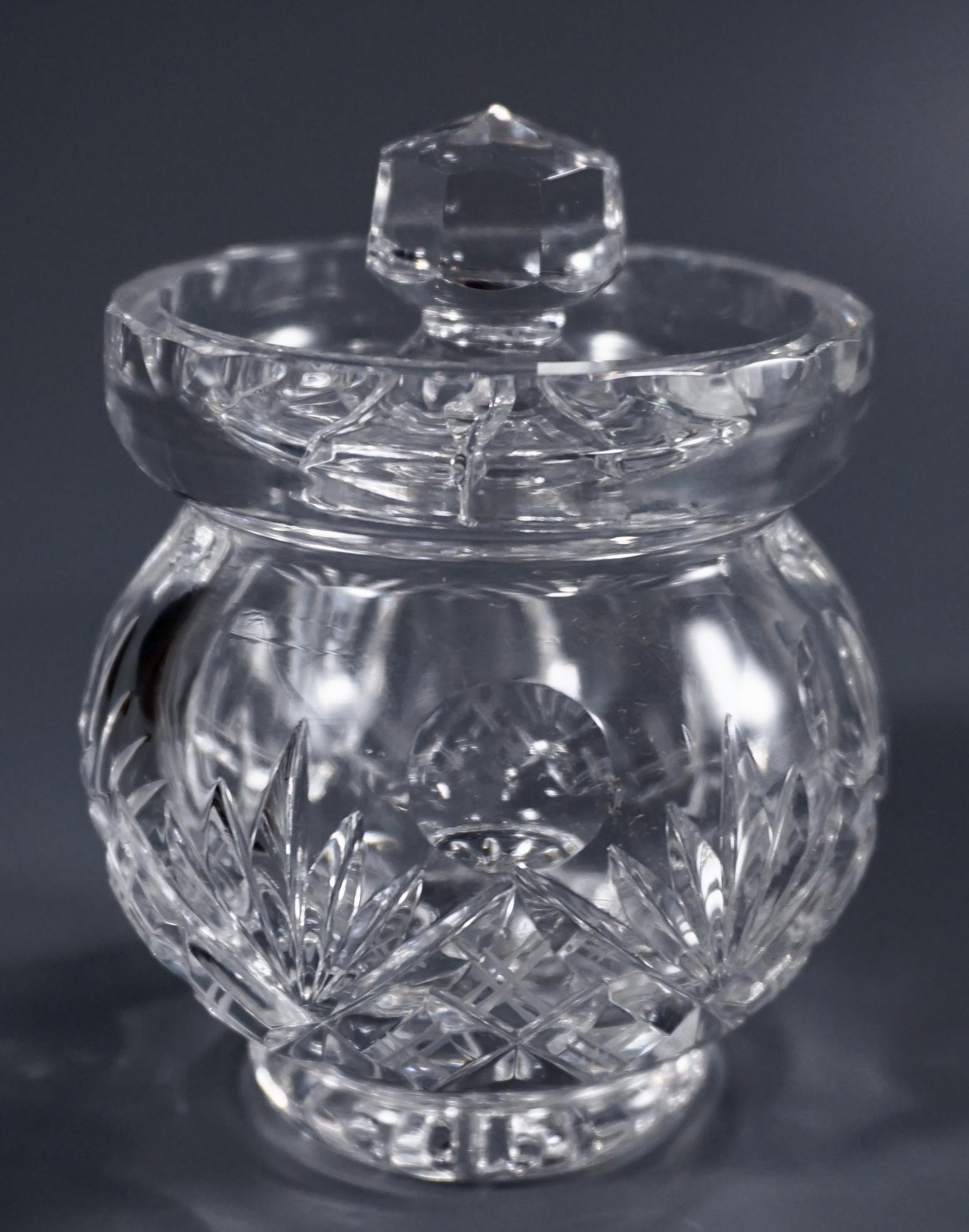 Vintage Cut Crystal Condiment Jar (1 of 5)