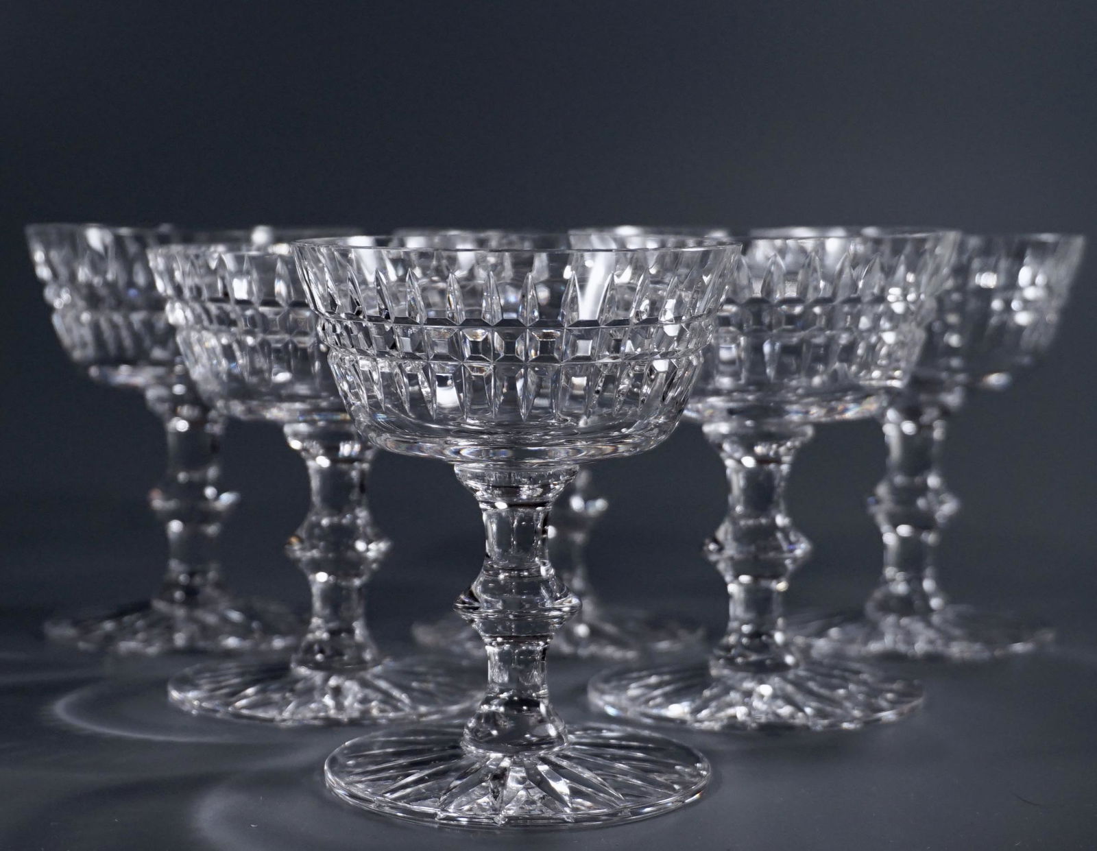 Art Deco Style Stemware Cocktail Glass Lot of 6 (1 of 7)