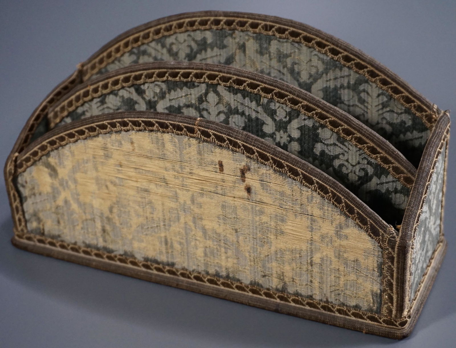 Antique Writing Desk Stationery Caddy Box Letter Holder (1 of 8)