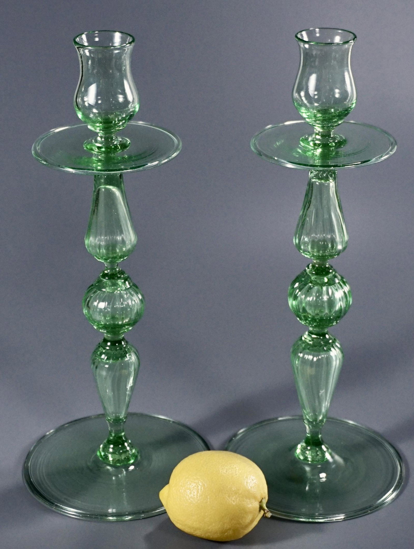 Vintage Venethian Salviati Green Blown Glass (1 of 7)