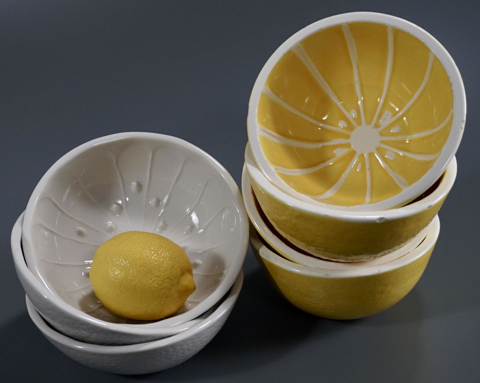 Fruit Shaped Ceramic Bowls Lot of 7 (1 of 3)