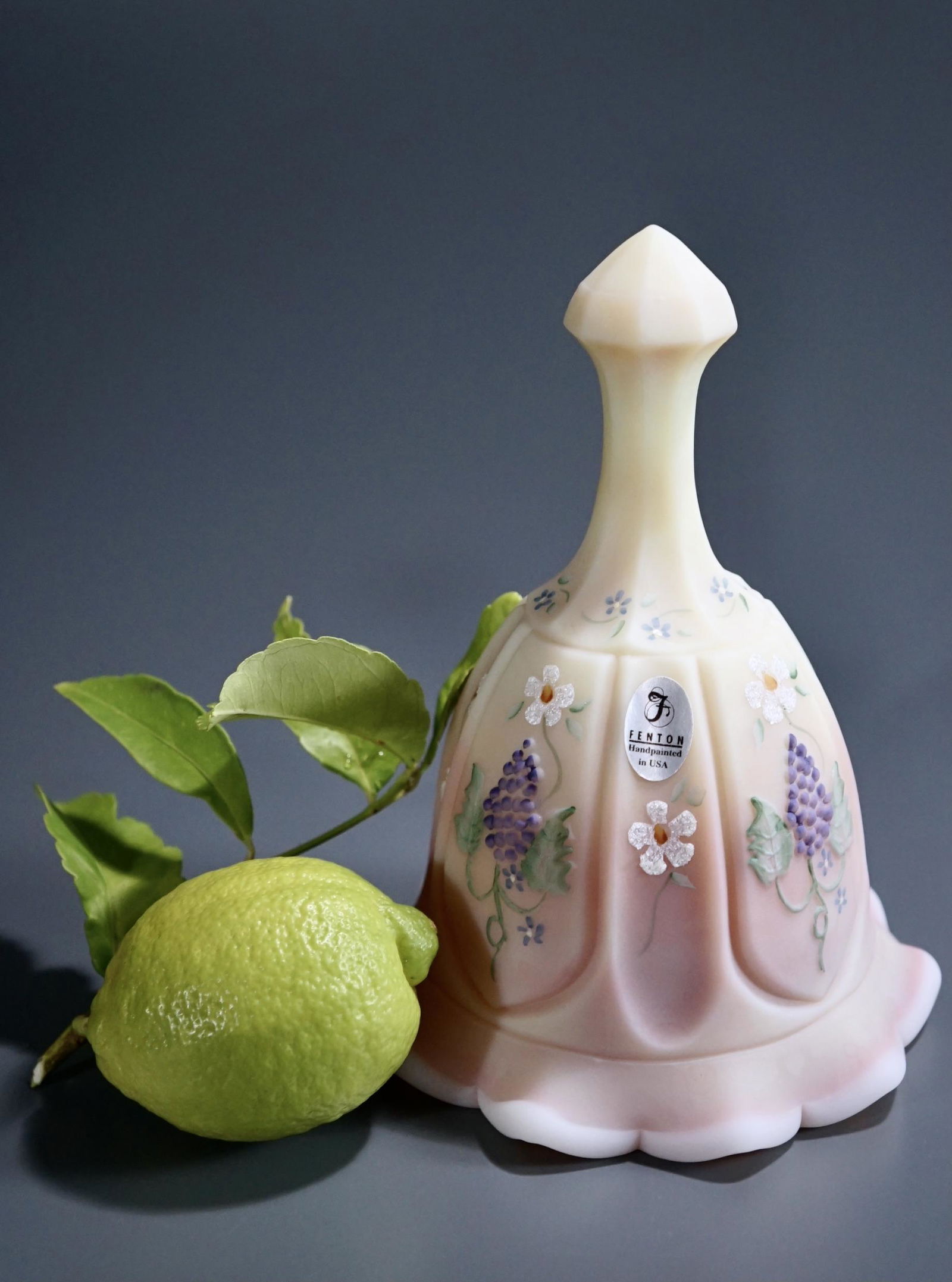 Fenton Burmese Custard Art Glass Bell New Century (1 of 8)