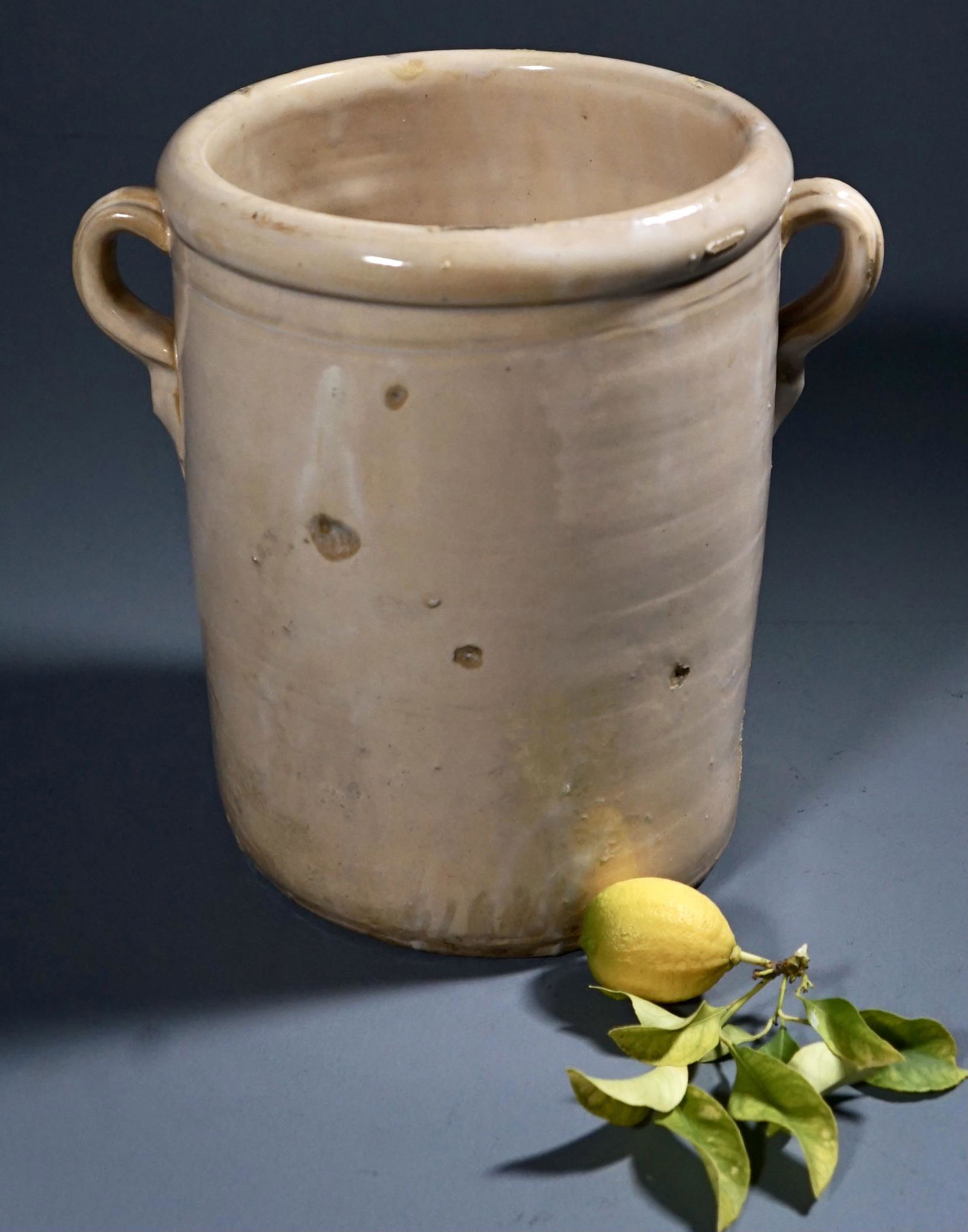 Antique Italian Ceramic Pot Glazed Pottery Jar (1 of 8)