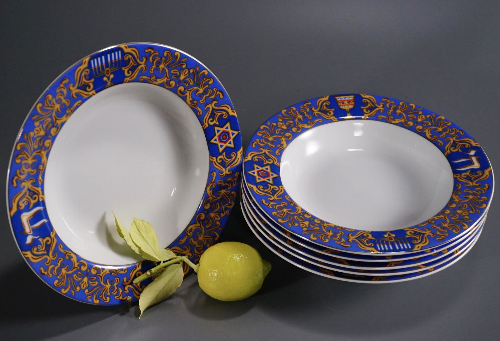 Judaica Porcelain Soup Bowl American Atelier Expressly (1 of 6)