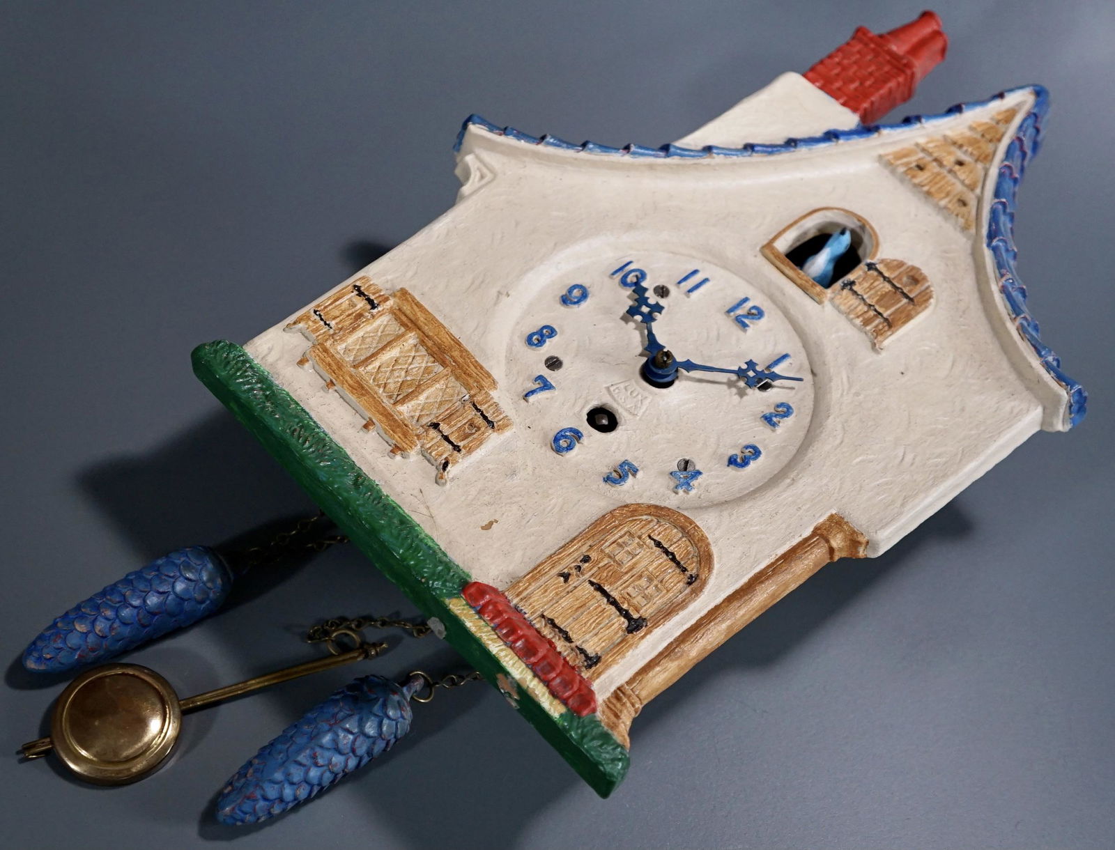 Waterbury Lux Cuckoo Clock Vintage Mid Century Wall Clo (1 of 6)