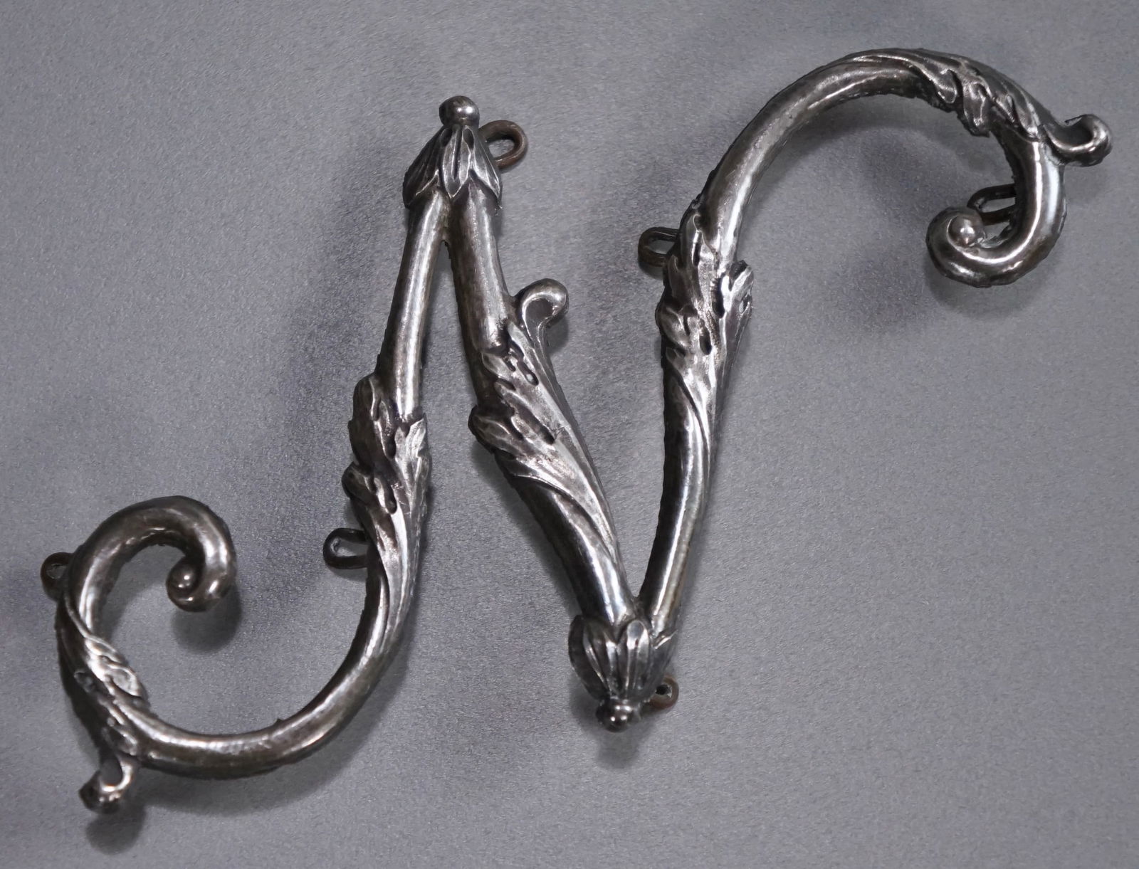 Napoleonic Wars Silver Insignia Embossed Letter N (1 of 4)