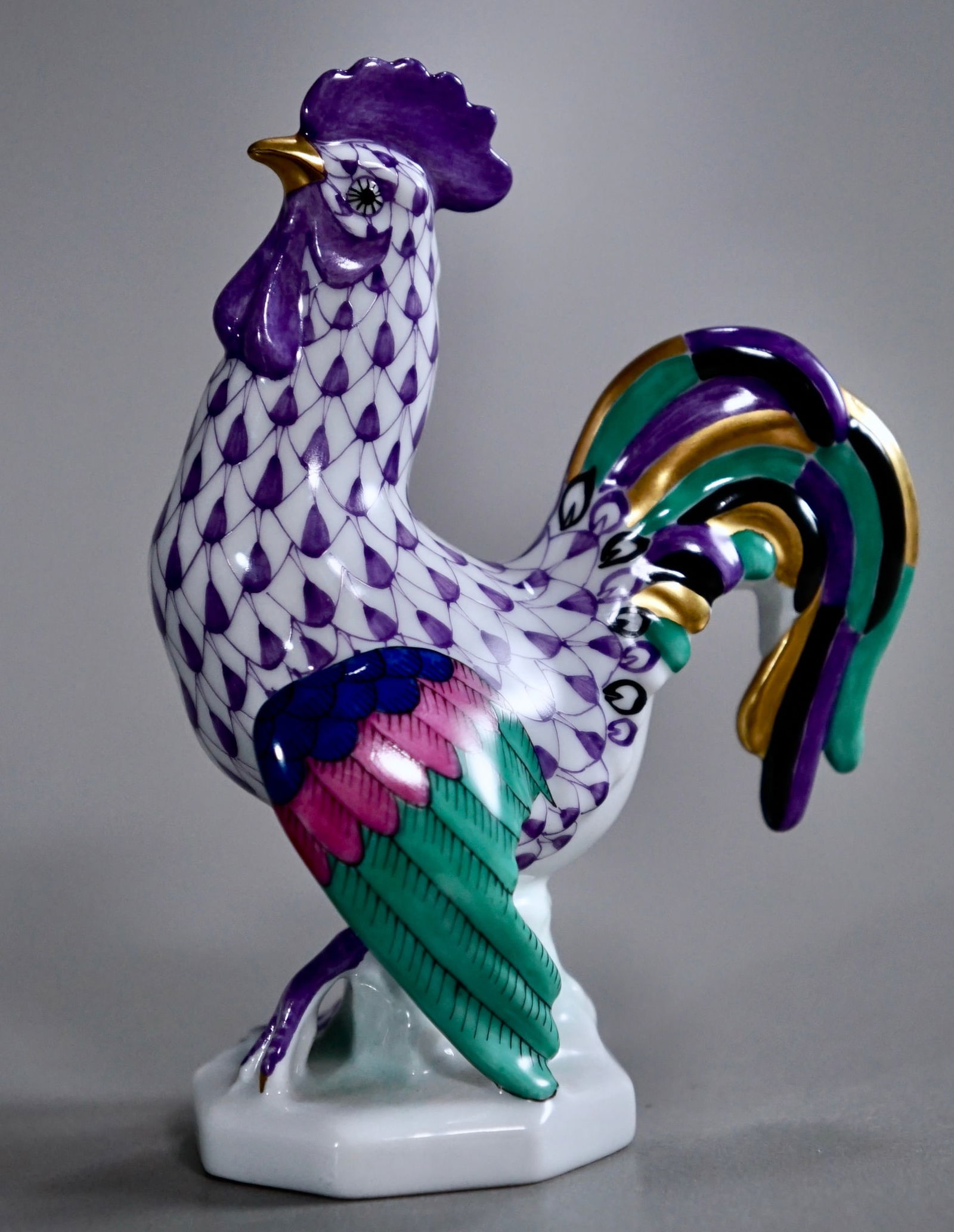 Herend Porcelain Rooster Figurine (1 of 7)