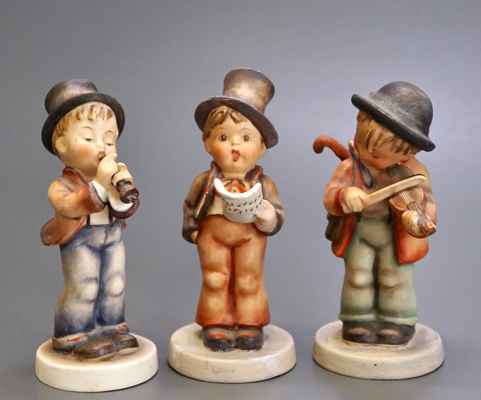 Vintage Goebel Hummel Singer Musician Figurine Lot of 3 Figurines (1 of 7)