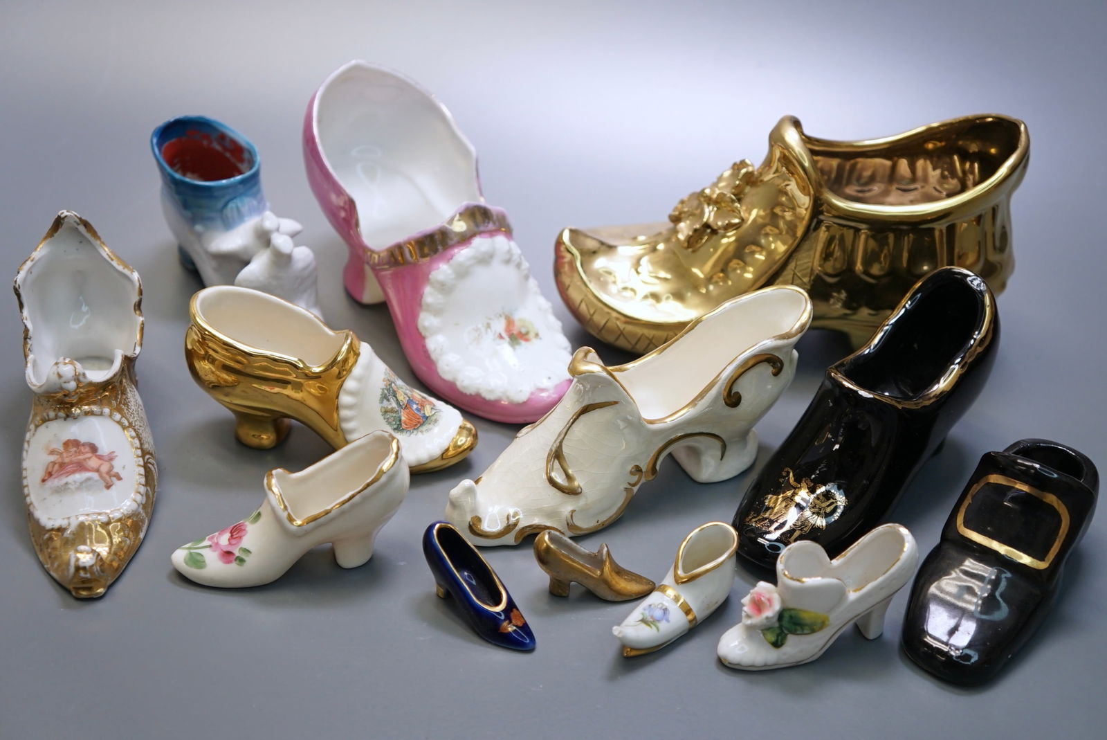 Vintage Victorian Style Ceramic Shoes Boots (1 of 5)