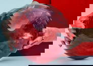 Red Stone Ball Meditation Orb Large Heavy Crystal Sphere Spiritual Healing Gemstone