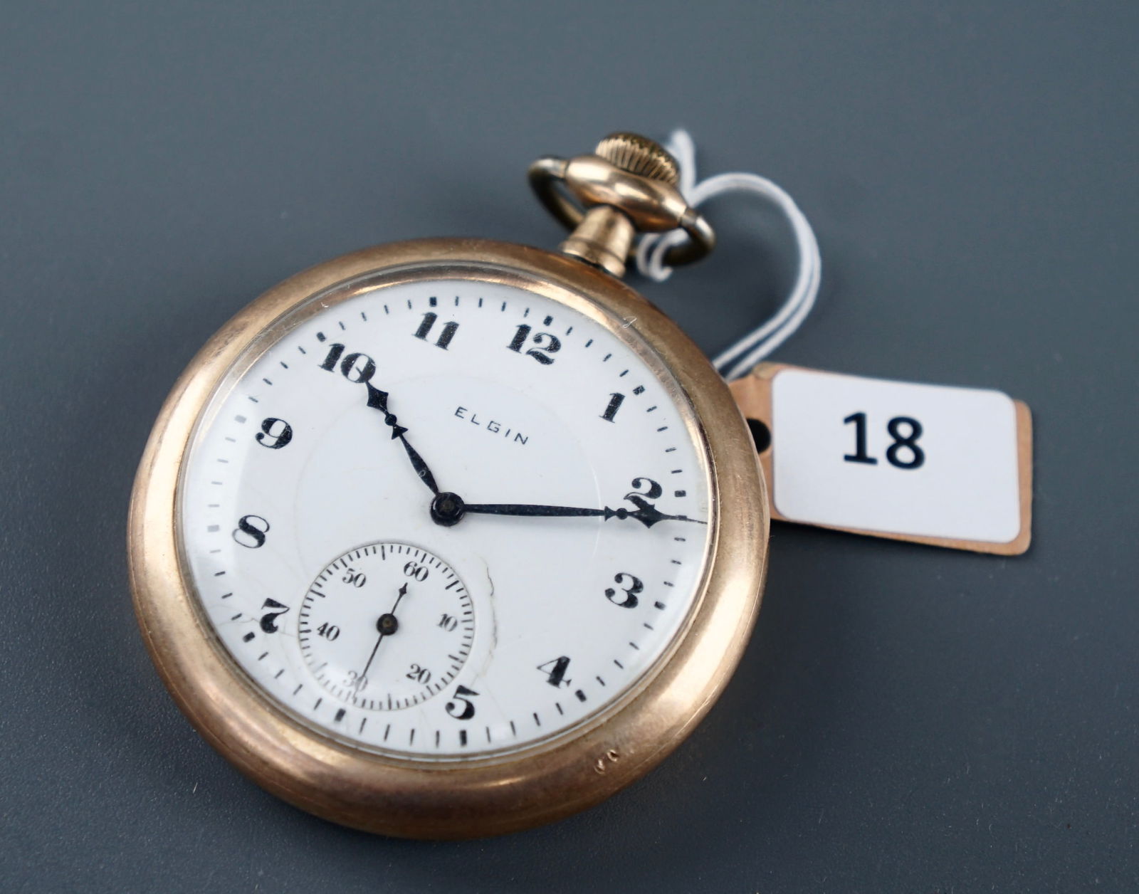 Elgin Open Face Antique Pocket Watch (1 of 7)