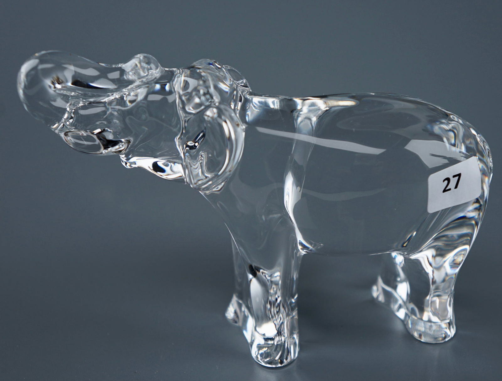 Baccarat Elephant Crystal Figural Paperweight (1 of 5)