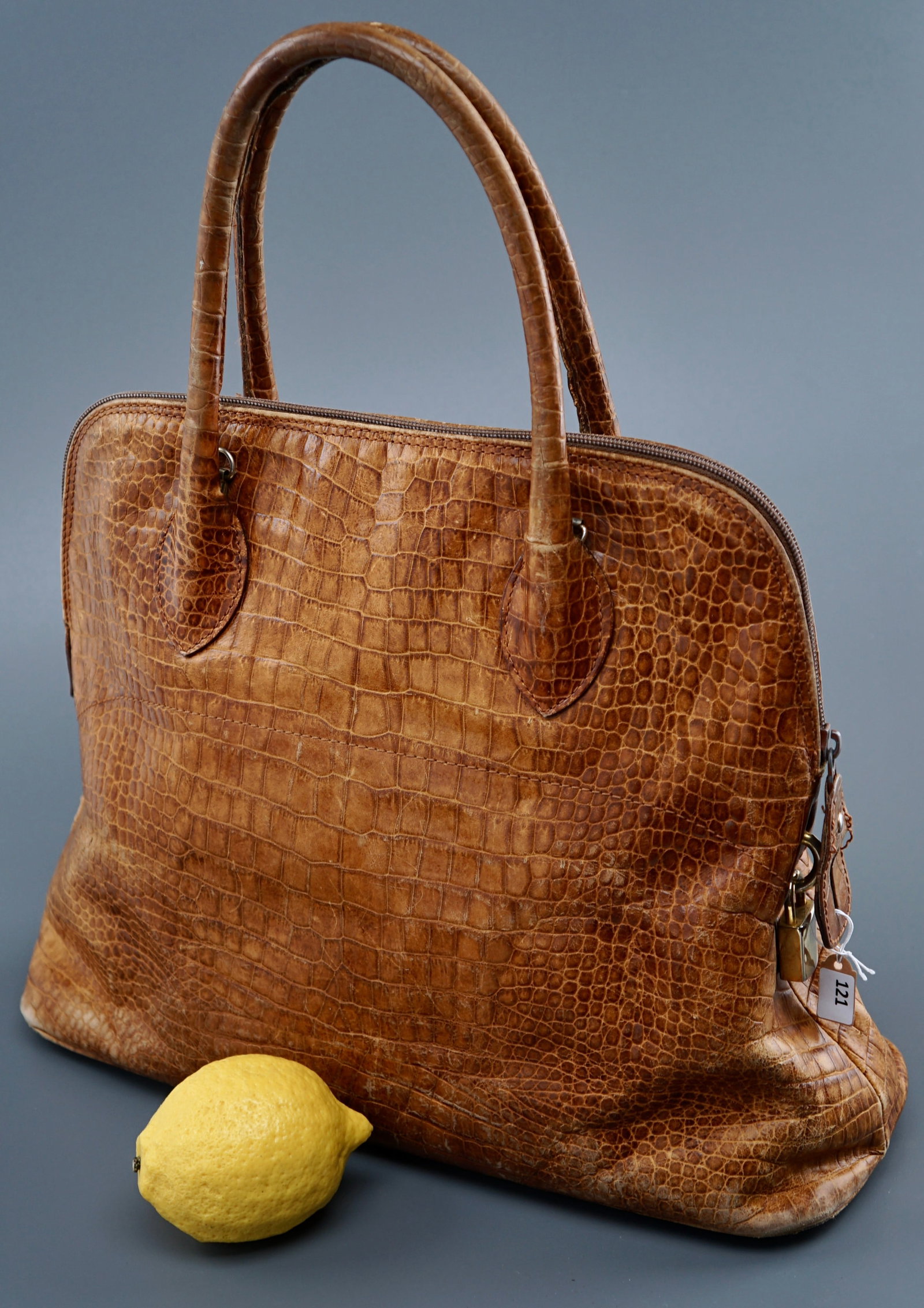 Vintage Giuseppe Negri Bag Yellow Leather no Key: Vintage Giuseppe Negri Bag Yellow Leather no Key Approximately 11 x 13 1/2 x 5 inches without the handle. SHIPPING & PICKUP: For local customers pickup is free from 122 North Santa Cruz Ave Los Gatos 