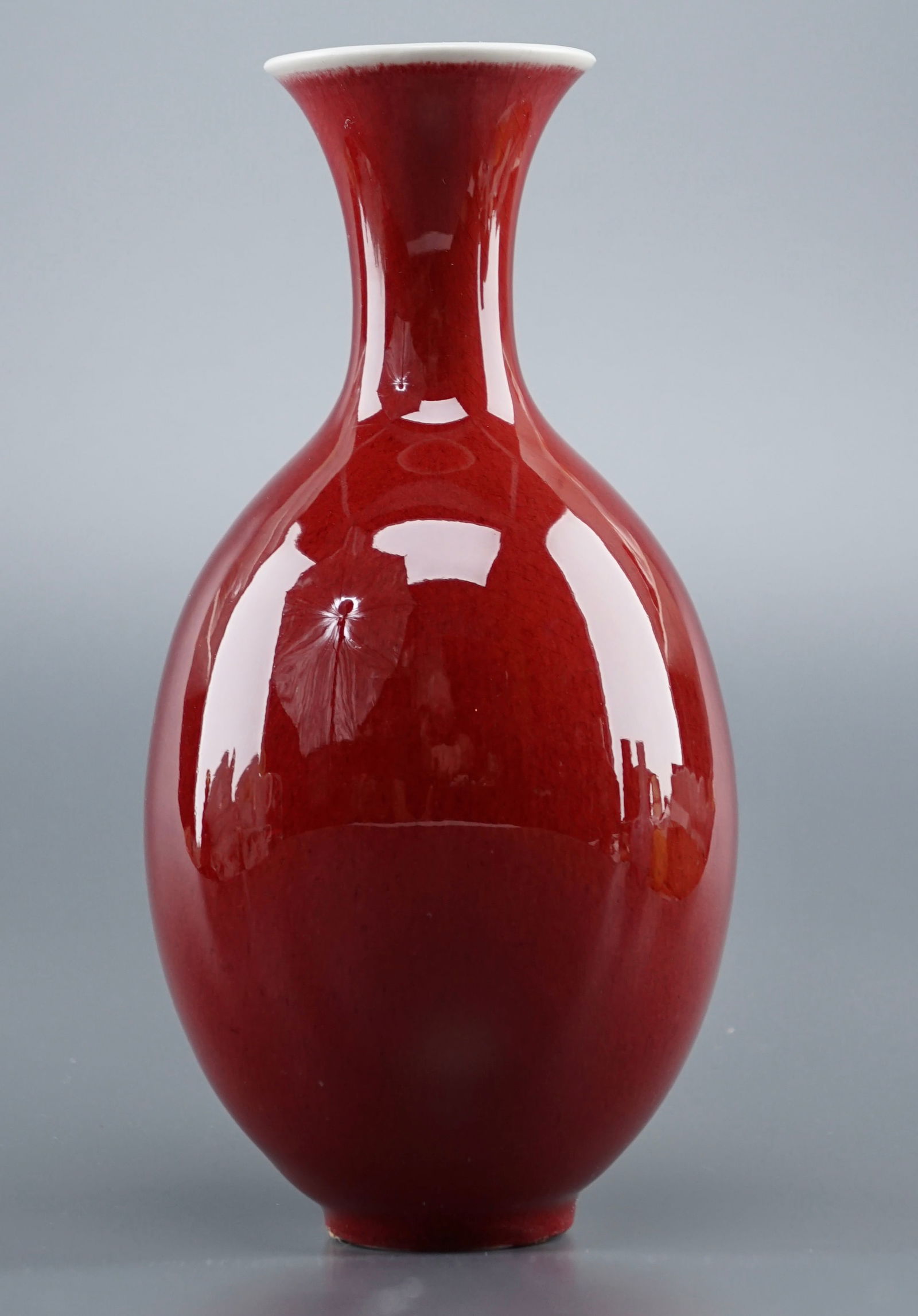Oxblood Red Signed J.S. Cummings Studio Art Pottery Vase Dated 1983 (1 of 6)