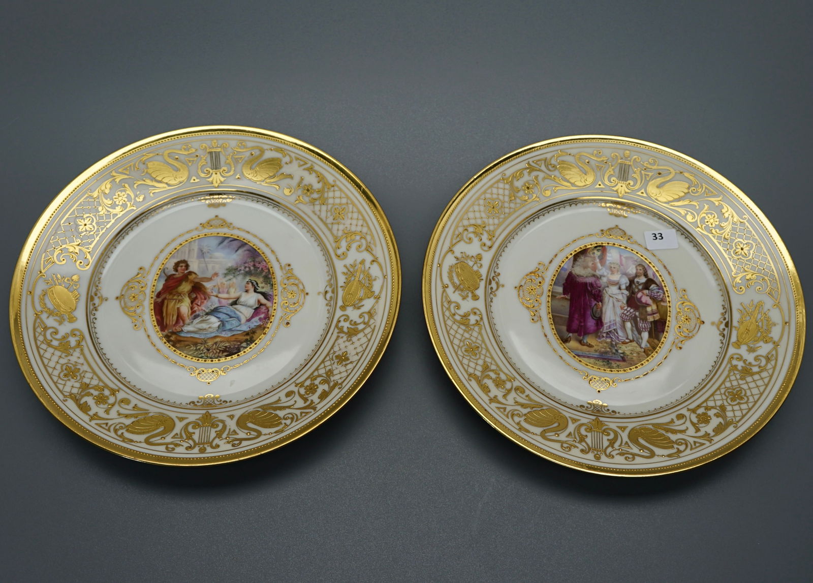 Museum Quality Ambrosius Lamm (Lamb) Saxon Porcelain Finest Quality Painting Miniatures Richard (1 of 10)