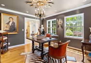 Vintage 1942 Signed Georges Brassent Portrait of a Lady Large Oil on Canvas Painting Promement Young